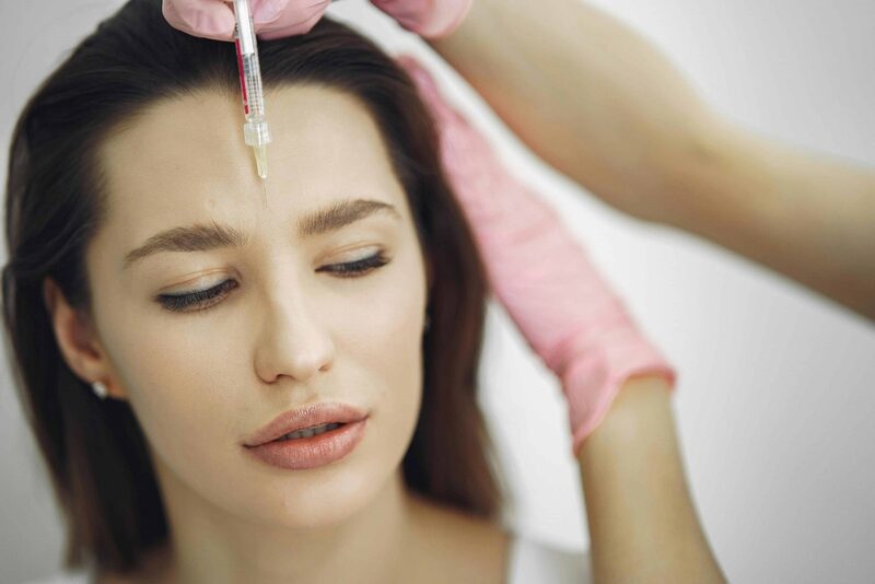 Aplicación de toxina botulínica